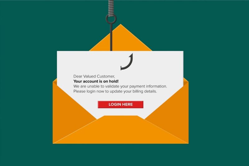 Deceptive emails aimed at stealing personal information